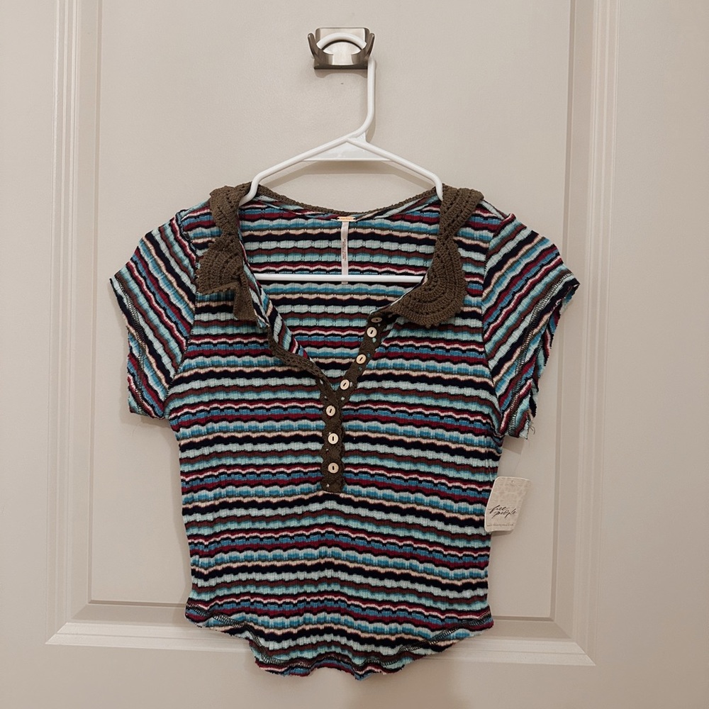 NWT Free People Small Crochet Crop Top